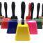 Square shape metal cow bell in many colors as cheer noice maker