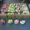 China supplier party decoration bunch plastic silk bridal wedding artificial flower bouquet