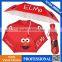 2017 Red 3 Folding high quality custom print aluminum mini Umbrella