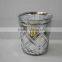 mini wide mouth glass diamond eletroplating silver vase with more style