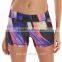 Brand clothes supplier gym wear stretchy all over sublimation print women fit yoga shorts