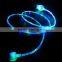 Best visible flow led light usb charging sync cable for iphone 6 charger cable