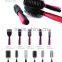 Raffini New Patterned Top selling Plastic with Swirl design Handle Paddle hairbrush