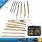 Zipper Bag pack Wooden Modeling Clay Tool set for Sculpting