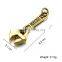 2016 Hip hop Gold Necklace Mens Silver Black Gun Plated Stainless Steel Wrench Pendants Charm Jewelry