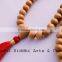 wooden prayer japa mala/sandalwood products/wholesale round sandalwood beads