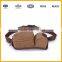 Factory Promotional Popular Design Canvas Waist Bag With Bottle Compartment for Outdoor, Running, Cycling
