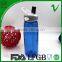 PCTG eco-friendly empty cylinder custom 750ml drink plastic container with straw