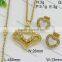 Fashion Deisgns Diamondbrazilian Gold Plated Jewelry Set Wholesale