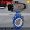 cast iron pneumatic wafer PTFE seat butterfly valve