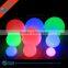 floating led light ball, pe material decoration recharge party rgb led ball