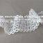 customized cotton lace trim wholesale water soluble lace in white 6cm