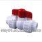 Low price hot selling plastic ppr double union ball valve