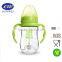 Eco-friendly BPA transparent glass baby feeding bottle