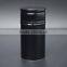 Black shiny aluminum cap screw bottle cap for vodka whiskey