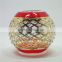 Mercury round glass tealight candle holder made in China