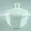 White ceramic sugar pots with cheap price in stock for wholesale