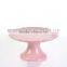 2015 new promotion color ceramic cake plate cake holder cake stand for wedding
