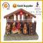 10" resin handmade led light christmas nativity house