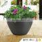 coloful wood stone garden flower pot
