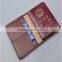 Brown- Black available wholesale pvc passport cover