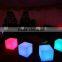 Hot sale RGB growing lighting waterproof high quality plastic LED cube with 16 colors change