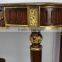 Art Deco Brown And Gold Console Table