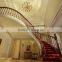 Luxury European Residential House Solid Wood Stairway Design for Classic Villa BF11-10313d