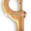1-1/8" Solid Brass Hook, High Quality Solid Brass Swivel eye snap hook