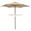 High Quality 210g/m2 Fabric One Long Pole Outdoor Patio Table Wooden Umbrella