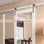 Stainless steel 304 US heavy duty rubber hanging sliding door roller wheels and track