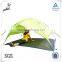 Two Door Fiberglass Poles Polyester Fabric Camping Tent for Family