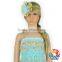 Fashion Style Baby Dress Aqua & Gold Lace Dress Cute Baby Girl Party Dress