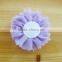 chiffon flower clip with pearl in center for kids hair accessories