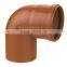 HIGH QUANLITY ELBOW WITH SOCKET HEAVY OF PVC GB STANDARD EXPANDING FITTINGS FOR DRAINAGE WITH GASKET