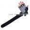 WEIGHT LIFTING GLOVES GYM POWER TRAINING GLOVES AMARA LEATHER LONG WRIST STRAP , SPANDEX 4 WAY