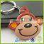 OEM shape soft pvc rubber emoji pvc keychain