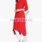 Latest Muti-color Ladies Kurta High-low Hem Design Cotton Kurta Front 3/4Th Length Sleeve Pathani Kurta Designer Kutis HSD5645