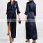 Robe-Inspired Silk Wrap Maxi Dress Sexy Night Long Sleeve Dress Evening Cocktail Dresses 2016 HSD5861