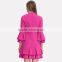 New Fashion Pleated Lantern Skirt Dress Elegant Ladies Skater Dress