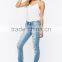 OEM service nice design damaged jeans wholesale price china