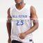 Breathable 100% Polyester Vest V Neck Gear Basketball Vest Sleeveless Customize Number All Star 23 James Mens Sport Casual Tops