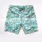 Summer Fashion Sea Vintage Swim Shorts Water Drainage Zip Fly Mens Swim Wear Custom Quick Drying Recycled Polyester Material