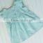Wholesale Baby Girl Summer Dresses Children Seersucker Ruffle Sleeve Design Wear Lace Dress