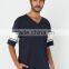 Hot Sale v Neck Two Tone t- Shirt Wholesale