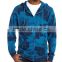 Custom wholesale men camo zipper hoodies full printed camo hoodie