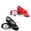 Wholesale High Quality Girls Ladies Women Suede Sole Dance Shoes Canvas Cotton Ballet Flat Black White Red Pink Beige