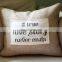 applique linen cushion cover for home relax/car decoration