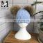 Fashion Hats For Kids Handmade Child Hat Two Raccoon Fur Pom Poms With Button Korean Winter Knit Hat Kid