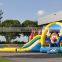 HI Fantastic inflatable clown bouncer with long water slide, kids slide for fun